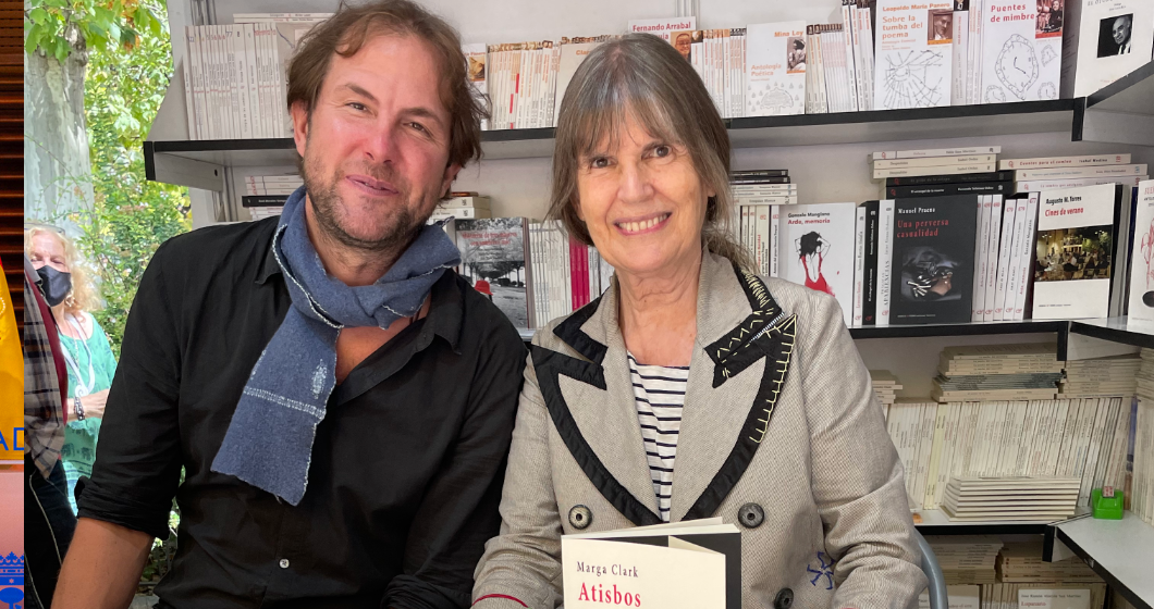 Marga Clark en la feria del libro de Madrid